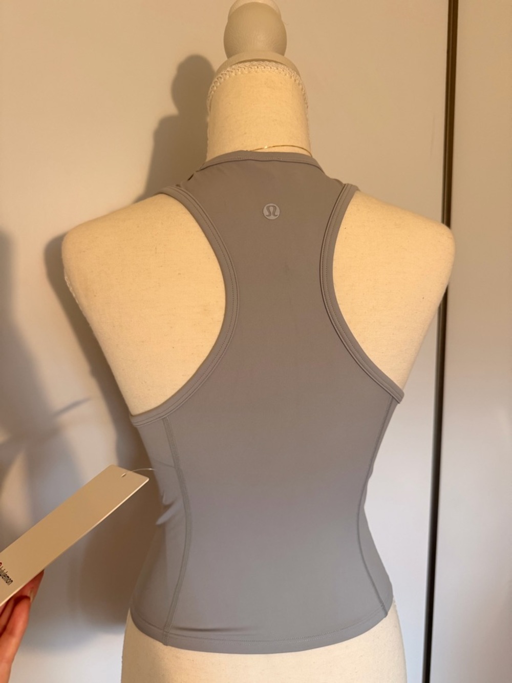 lululemon athletica Gray Racerback Tank Top